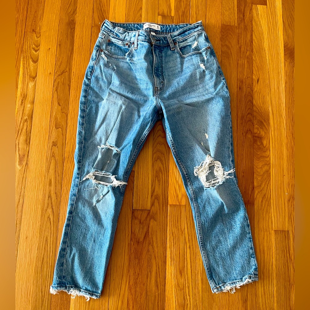 Abercrombie curvy high rise skinny jeans